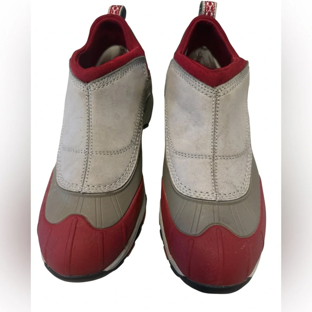LL Bean Tek 2.5 Dri-Lex Boots Slip On Woman’s Red Grey Slip on Outdoor Hiking8.5